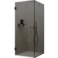 Душевой уголок MaybahGlass MGY-1308-6 (графитовое стекло/черный) в Мозыре