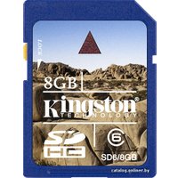 Карта памяти Kingston SDHC 8GB Class 6 (SD6/8GB)