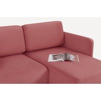 Угловой диван Divan Нордика мини Velvet Coral 264427 (розовый)