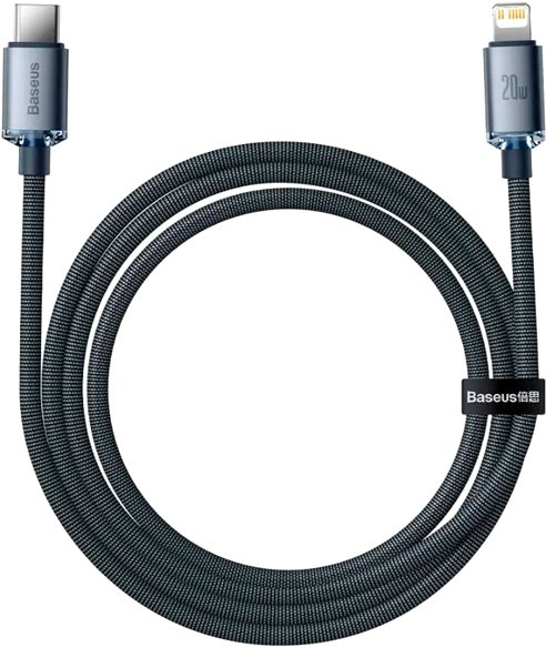 

Кабель Baseus Crystal Shine Series Fast Charging USB Type-C - Lightning (1.2 м, синий)