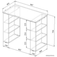 Стол MFMaster Уно-7 (дуб сонома)