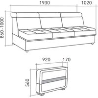 Диван Треви Карат Люкс (бежевый)