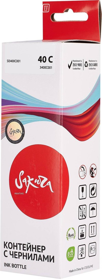 

Чернила Sakura Printing SI3400C001 (аналог Canon 40 C)