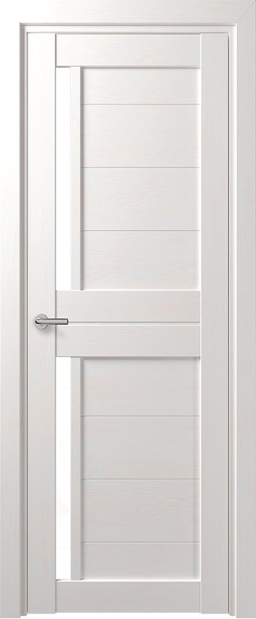 

Межкомнатная дверь Юркас Deform D17 ДО 60x200 (дуб шале снежный/lacobel белый лак)