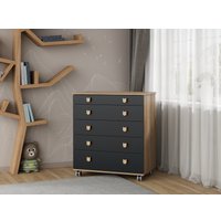 Детский комод Incanto Мишка с органайзером 800/5 PK-0060/05 (дуб/графит)