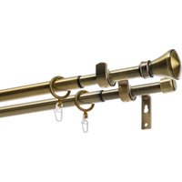 Карниз для штор Sundays Home Люксор Раздвижной 16/19мм 2-х рядный (антик, 1.6-3м)