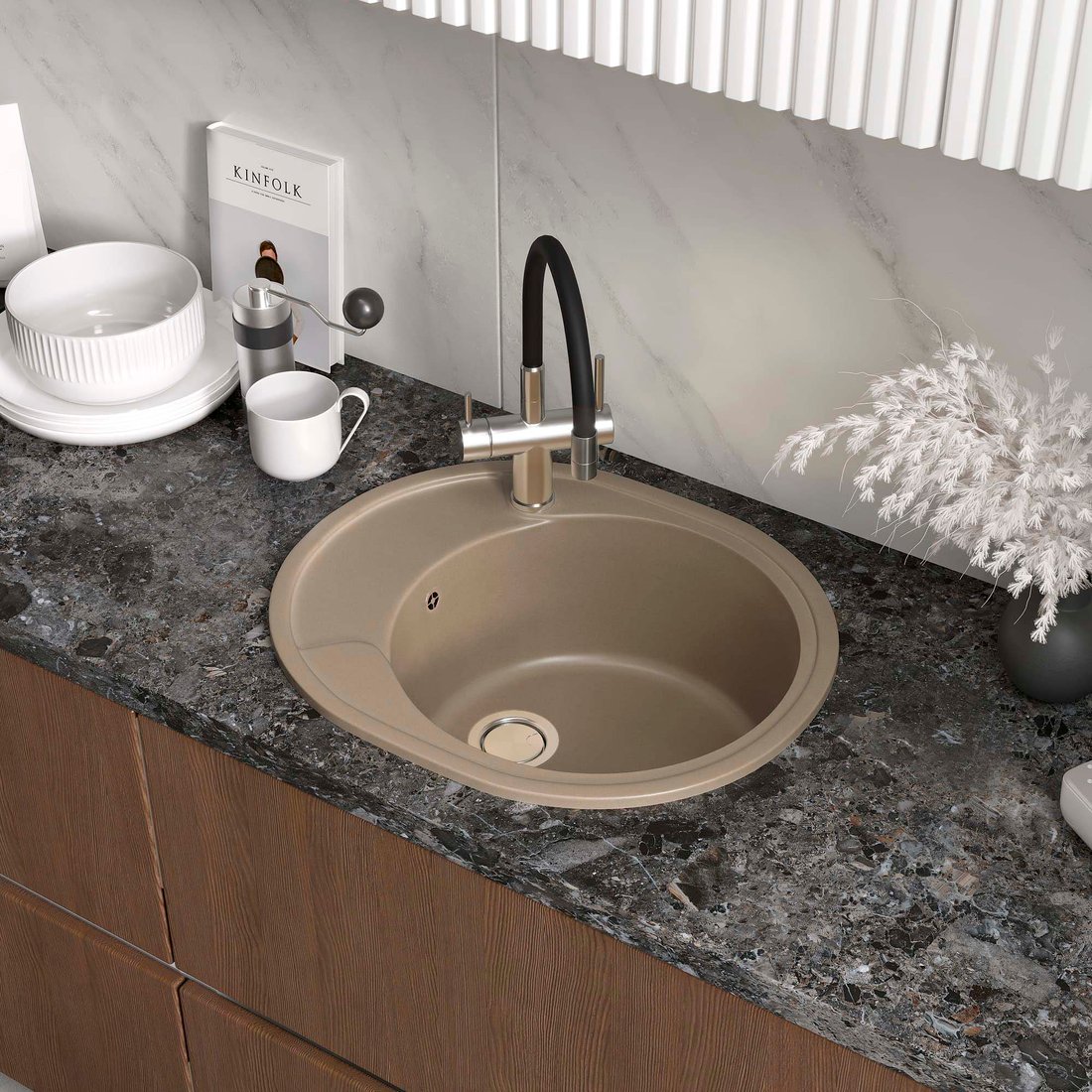 

Кухонная мойка Reflexion Allonge RF0658BE