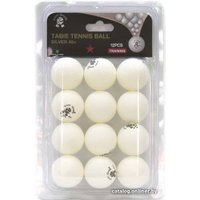 Мяч для настольного тенниса Giant Dragon Training Silver (1 звезда, 12 шт)