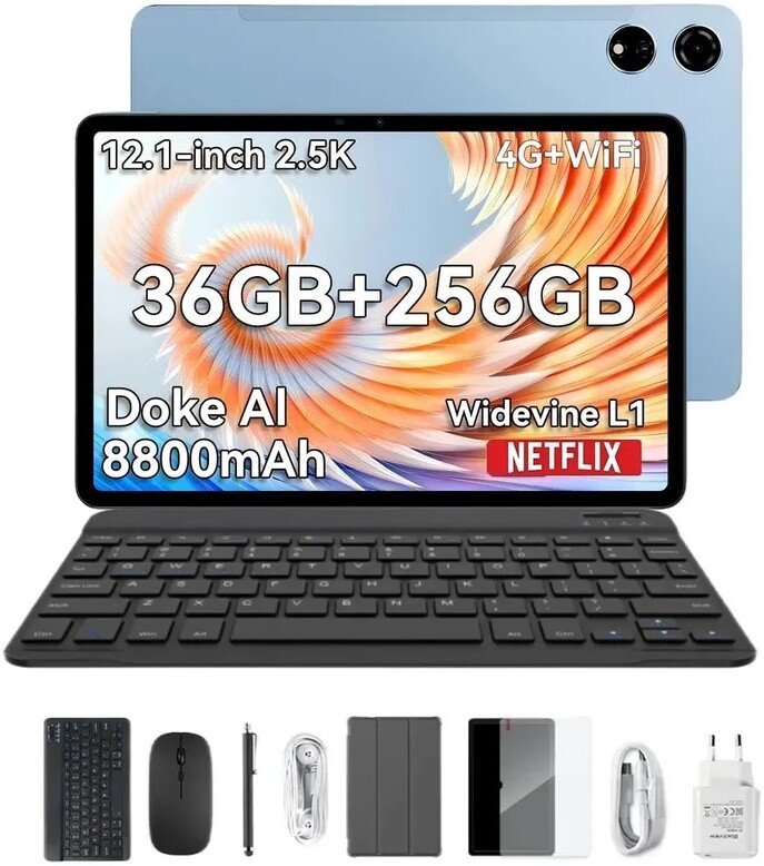 

Планшет Blackview Mega 3 LTE 12GB/256GB (синий, с аксессуарами)