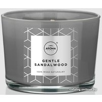 Свеча Aroma Home Scented Candle Gentle Sandalwood Ароматическая 115 г