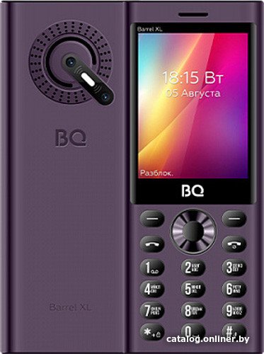 Кнопочный телефон BQ BQ-2832 Barrel XL (фиолетовый)