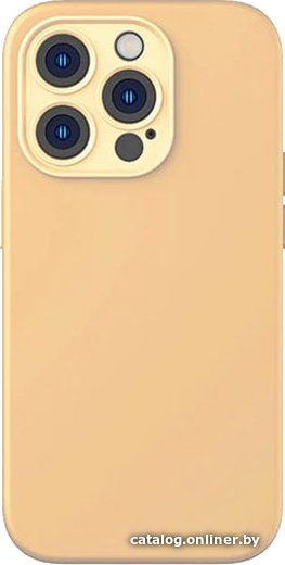 Чехол для телефона Baseus Liquid Silica Gel Case для iPhone 14 Pro (оранжевый)