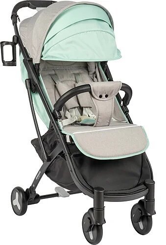 Коляска прогулочная «книга» Sundays Baby S600 Plus (черный/серый/бирюзовый)