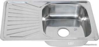 Кухонная мойка Melana MLN-7848 U (полированная, глубина чаши 18 см., сталь 0.8 мм.)