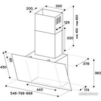 Кухонная вытяжка Bertazzoni KV90MOD1NA