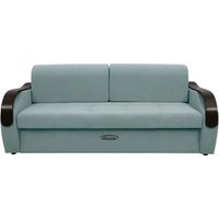 Диван Сириус Лидер-6 НПБ 225x110 (Eva 25 велюр светло-зеленый)