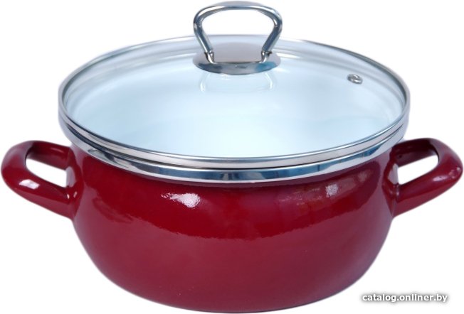 Кастрюля Omelia 1-2430111 (бордовый)