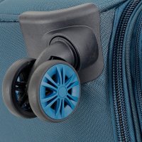 Чемодан-спиннер 4 ROADS 6310-L 77 см (темный петролеум)