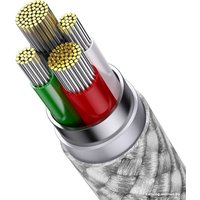 Кабель Baseus One-For-Three Fast Charging Data Cable 3.5A USB Type-A - USB Type-C/microUSB/Lightning (0.5 м, белый)