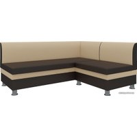 Угловой диван Mebelico Уют (бежевый/коричневый)