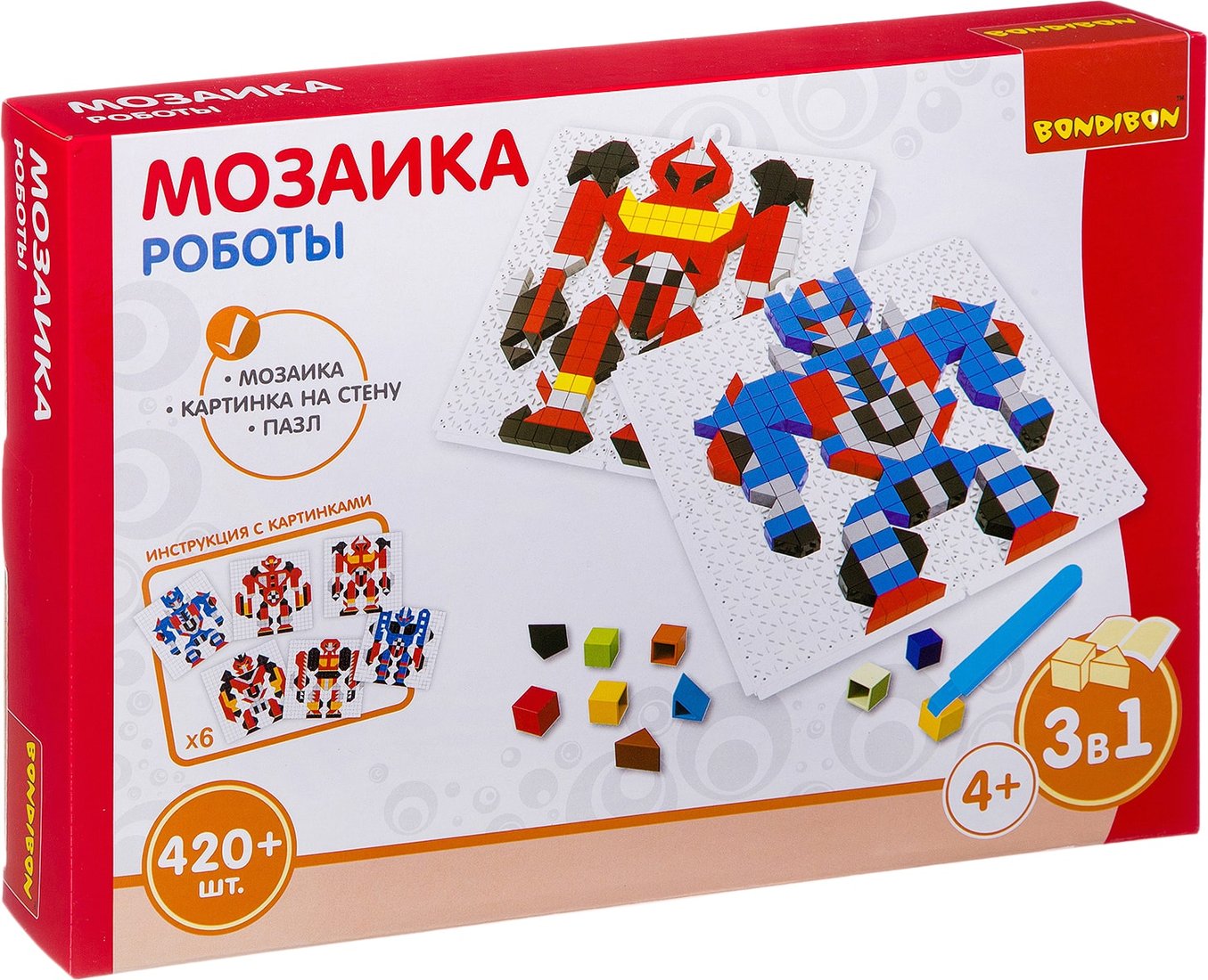 

Мозаика/пазл Bondibon Роботы ВВ3030