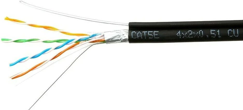 Кабель Cablexpert FPC-5051E-4-CU-OUTR (305 м, черный)