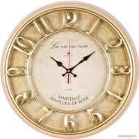 Настенные часы Рубин Винтаж 4141-001 (бежевый/золотистый)
