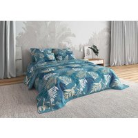 2-спальный комплект постельного белья Уют Улисс 2-спальный (бирюзовый/цветной принт) в Орше