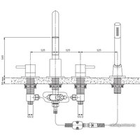 Смеситель Omnires Y Y1232GLB