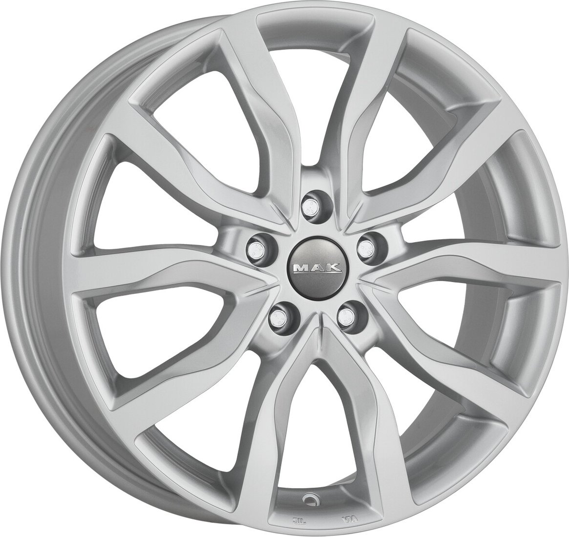 

Литые диски MAK Koln 19x8" 5x112мм DIA 66.5мм ET 30мм Silver