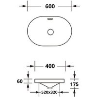 Умывальник Roxen Batt 570155-GR