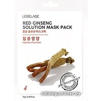 Lebelage Маска для лица тканевая Red Ginseng Solution Mask Питательная 25 г