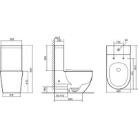 Унитаз напольный Triton Pro Tornado Corso TR-CO-3806 (с сиденьем)