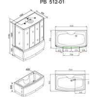 Душевая кабина Grossberg PB 512-1 в Борисове
