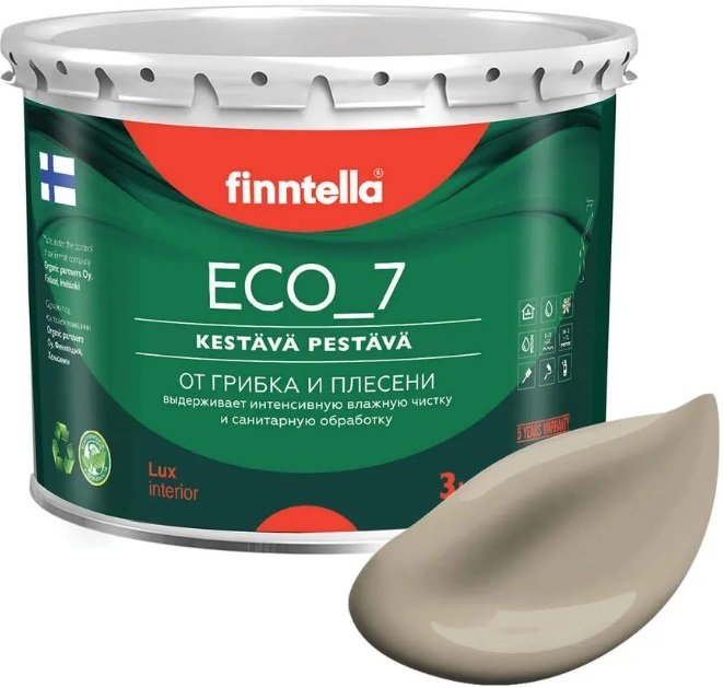 

Краска Finntella Eco 7 Taos F-09-2-3-FL087 2.7 л (бежевый хаки)