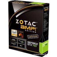 Видеокарта ZOTAC GeForce GTX 760 AMP! 2GB GDDR5 (ZT-70402-10P)