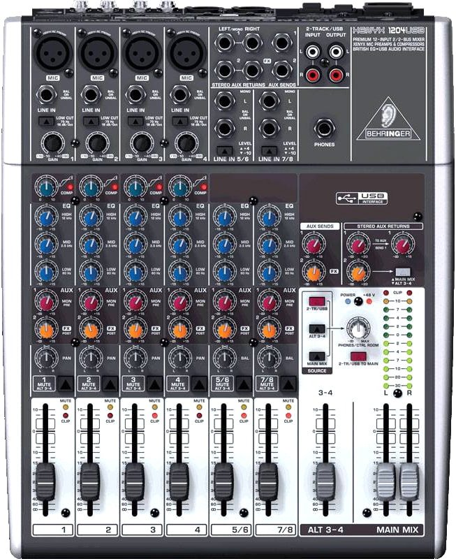 

Микшерный пульт Behringer Xenyx 1204USB