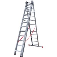 Лестница-стремянка Новая высота NV 523 трёхсекционная индустриальная 3x12 ступеней