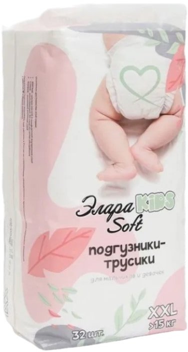 

Трусики-подгузники Элара Kids Soft XXL (32 шт)