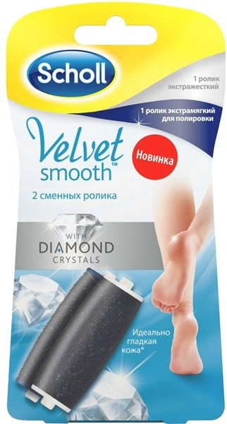 

Насадка-пилинг Scholl Velvet Smooth экстражесткая насадка + ролик для полировки