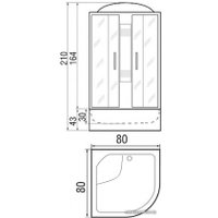 Душевая кабина River Rein 80/43 МТ