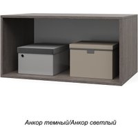 Шкаф распашной Modern Челси Ч82 (анкор темный/анкор светлый)