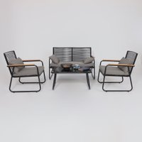 Набор садовой мебели AksHome Gardenia (черный)