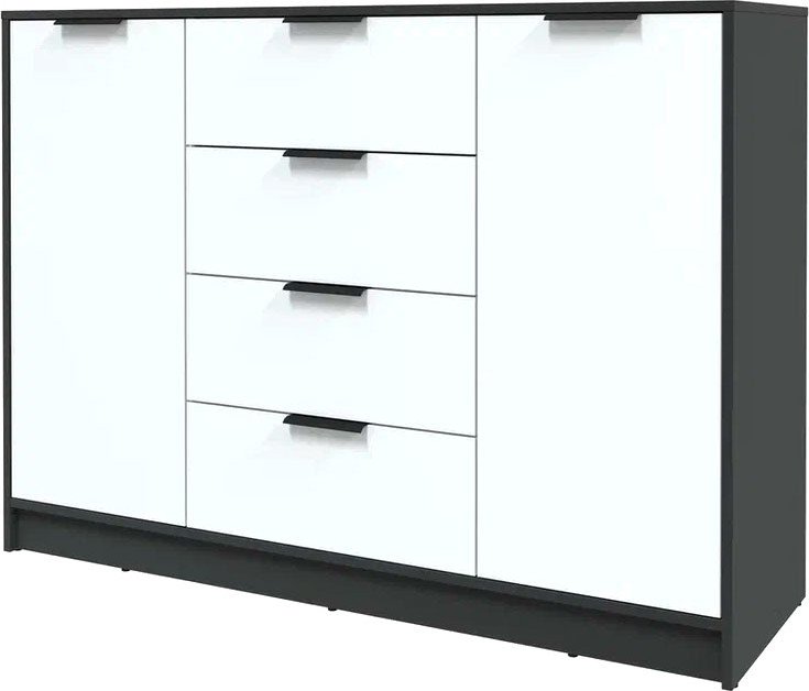 

Тумба Интерлиния Концепт КТ-Т140 (белый платинум/антрацит)