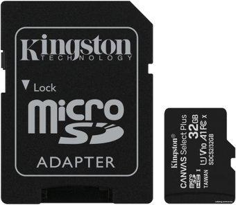Kingston Canvas Select Plus microSDHC 32GB SDCS2/32GB (с адаптером)