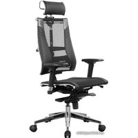 Офисное кресло Metta Yoga 4D Free PF OEC TS (акриловая сетка TS + экокожа, черный)