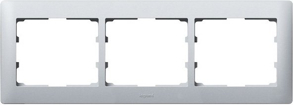 

Рамка Legrand Galea Life 3 поста (горизонтальная, алюминий)