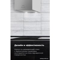 Кухонная вытяжка MAUNFELD Bath Plus 45 (нержавеющая сталь)