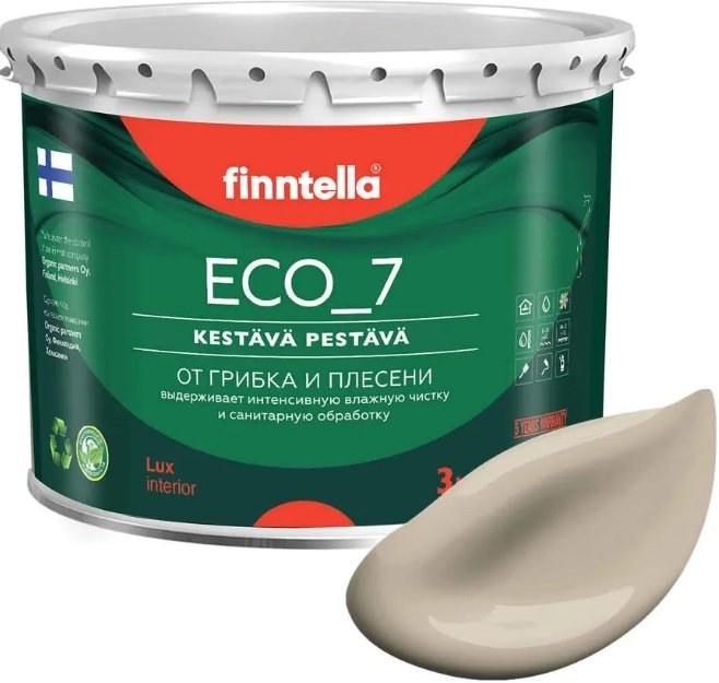

Краска Finntella Eco 7 Norsunluu F-09-2-3-FL097 2.7 л (бежевый)