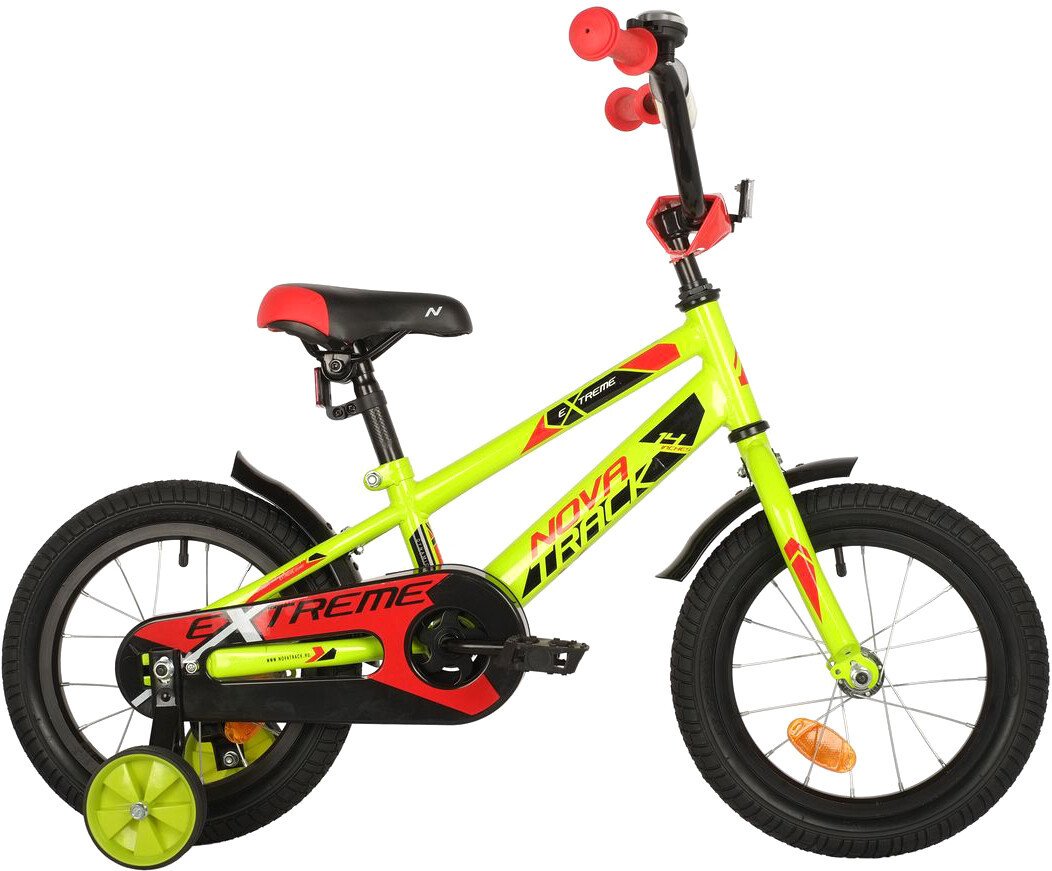

Детский велосипед Novatrack Extreme 14 2021 143EXTREME.GN21 (зеленый)